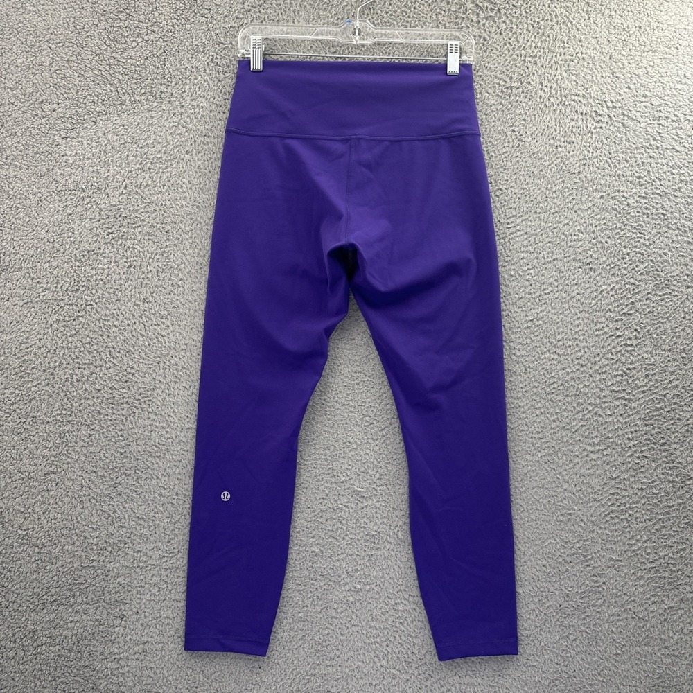 Lululemon Wunder Train High Rise Tight Leggings 25" Petrol Purple Gym Women's 10 - Picture 2 of 10